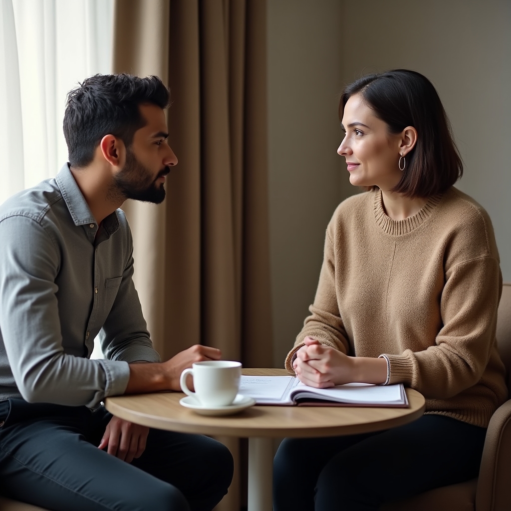 One-on-one financial coaching session with attentive coach