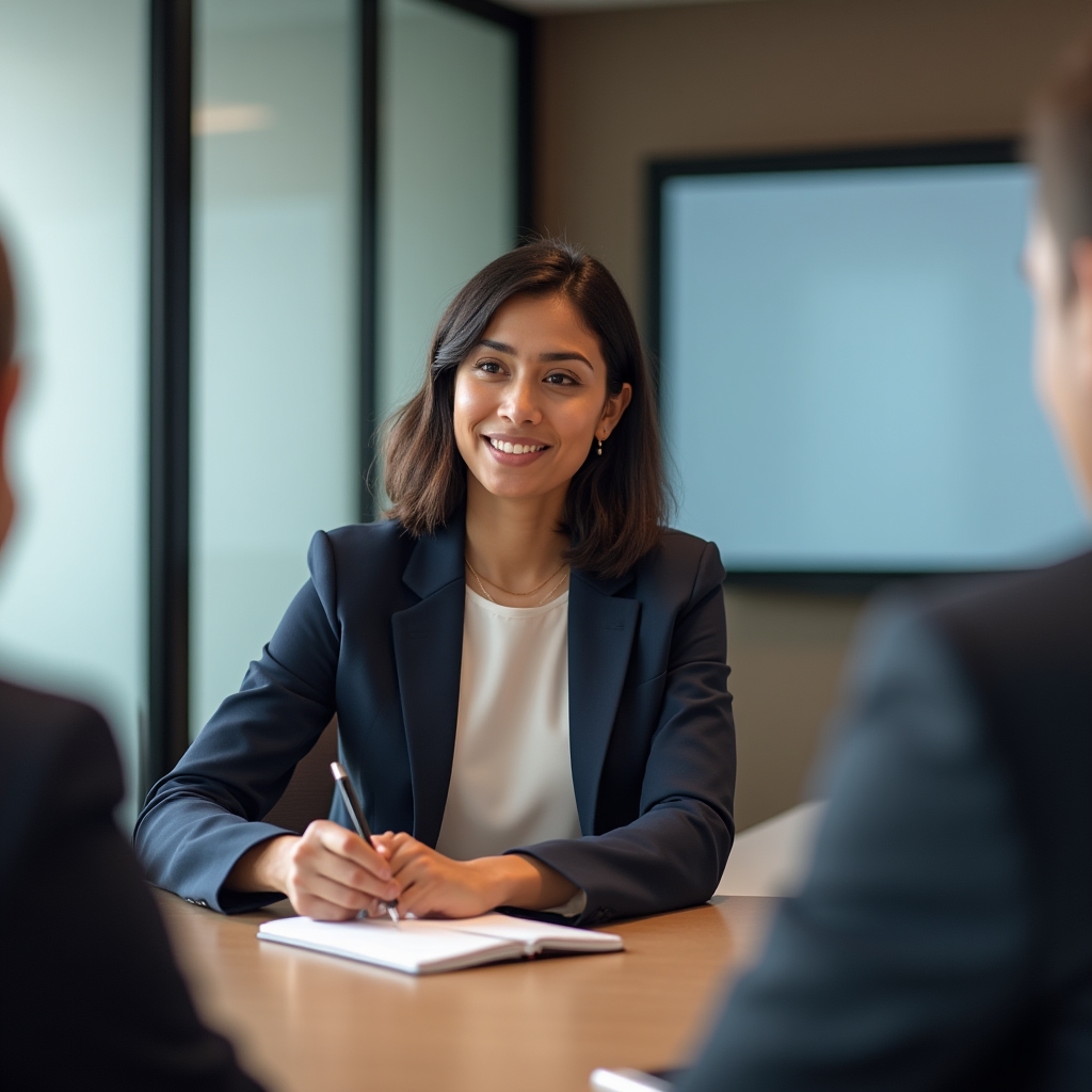 Professional financial coaching session in a modern office