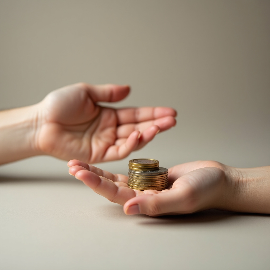 Abstract visual illustrating loss aversion psychological concept